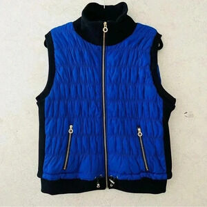 CALVIN KLEIN PLUS SIZE BLUE/BLACK GOLD ACCENTS ACTIVE FALL WINTER  ATHLETIC VEST